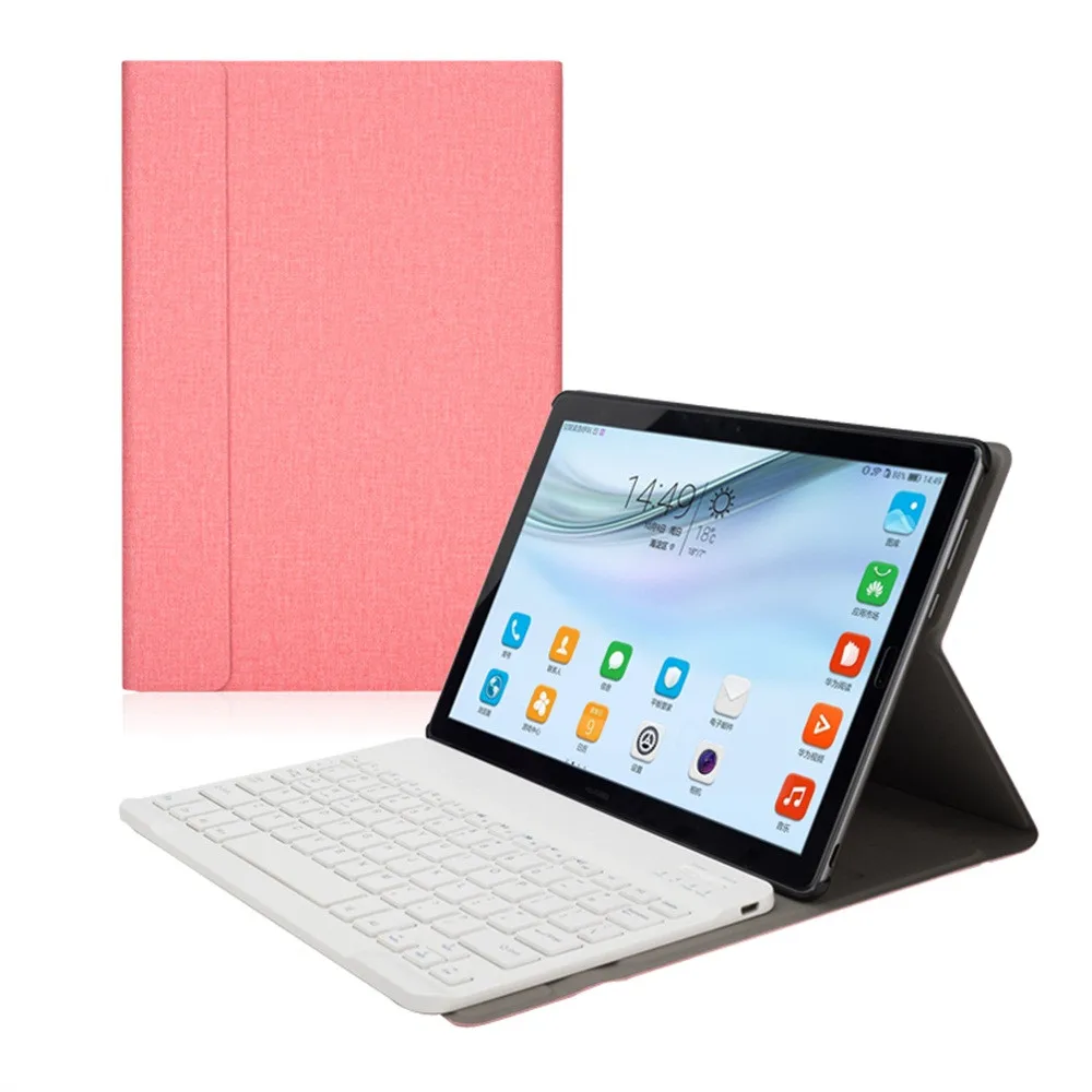 Складная Bluetooth клавиатура для Huawei MediaPad M5 Pro 10 8 Смарт + откидная подставка чехол