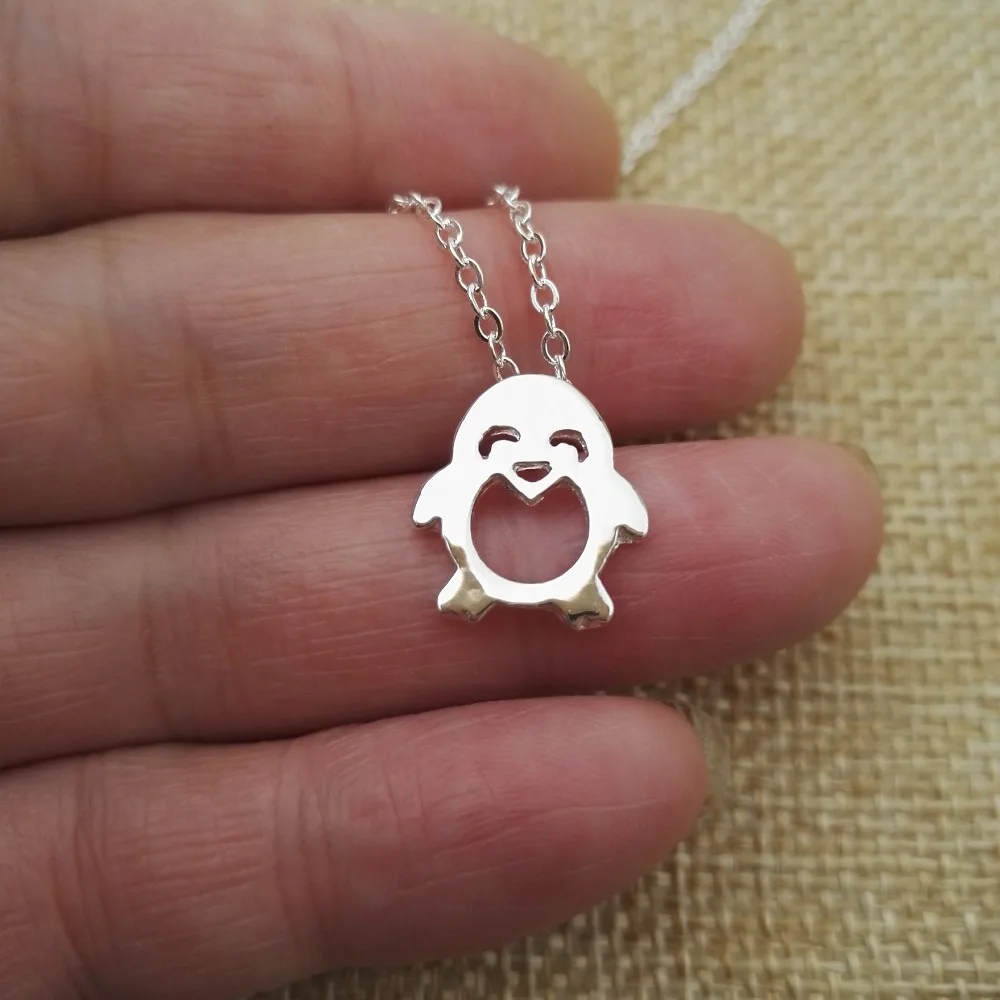 10 шт. зимние женские милый кулон для Животного Ожерелье Пингвин женское ожерелье