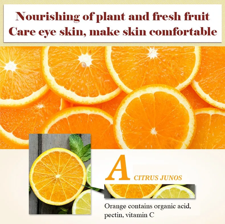 Увлажняющая маска для глаз BIOAQUA Orange, 36 шт./бутылка, Освежающая, Успокаивающая, питающая, увлажняющая, бережная, для ухода за кожей женщин