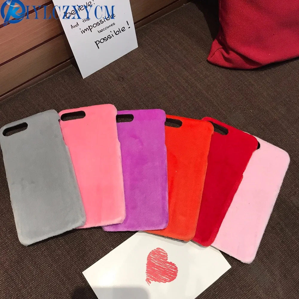 KIYLCZXYCM Одежда высшего качества плюшевые телефон чехлы для Iphone 8 Plus Чехлы пушистый