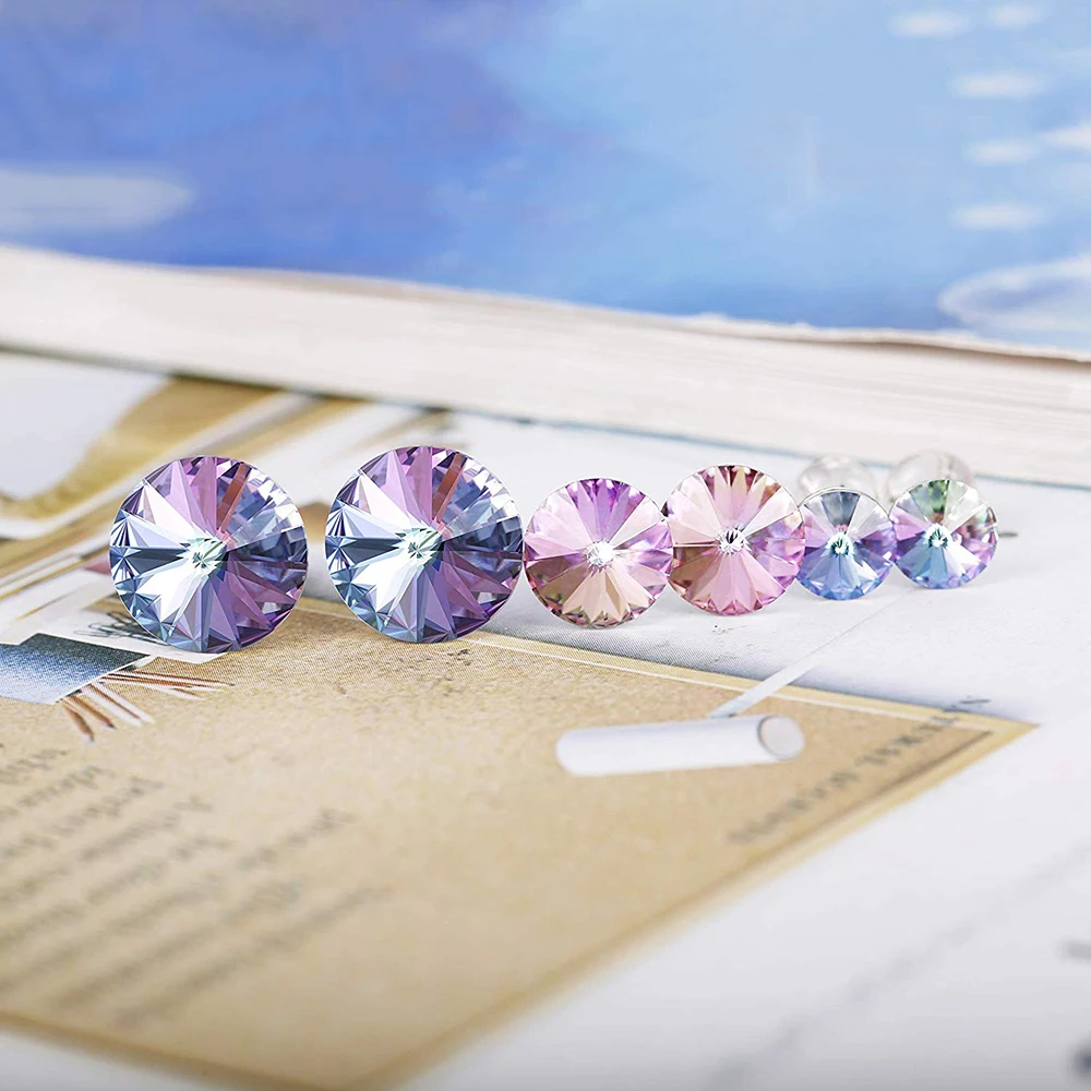 Серьги-гвоздики в классическом стиле женские круглые серебряные украшения для