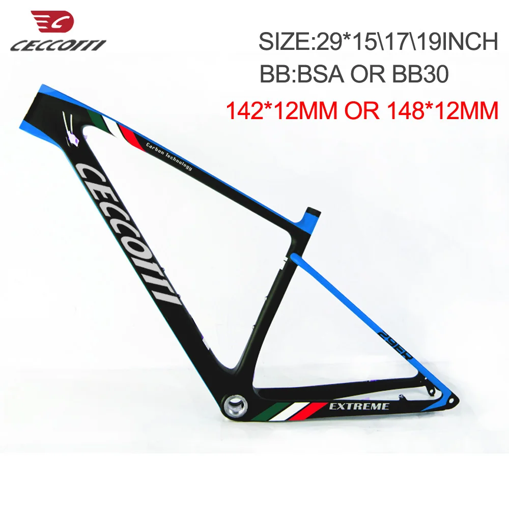 Новая Геометрическая углеродная рама для горного велосипеда ceccotti новая 29er