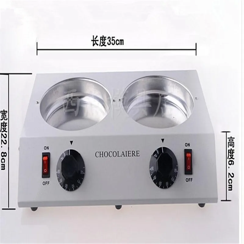 

DIY duplex melting furnace baking tools 2 pots chocolate melter double boiler 2 Lattice chocolate melting furnace