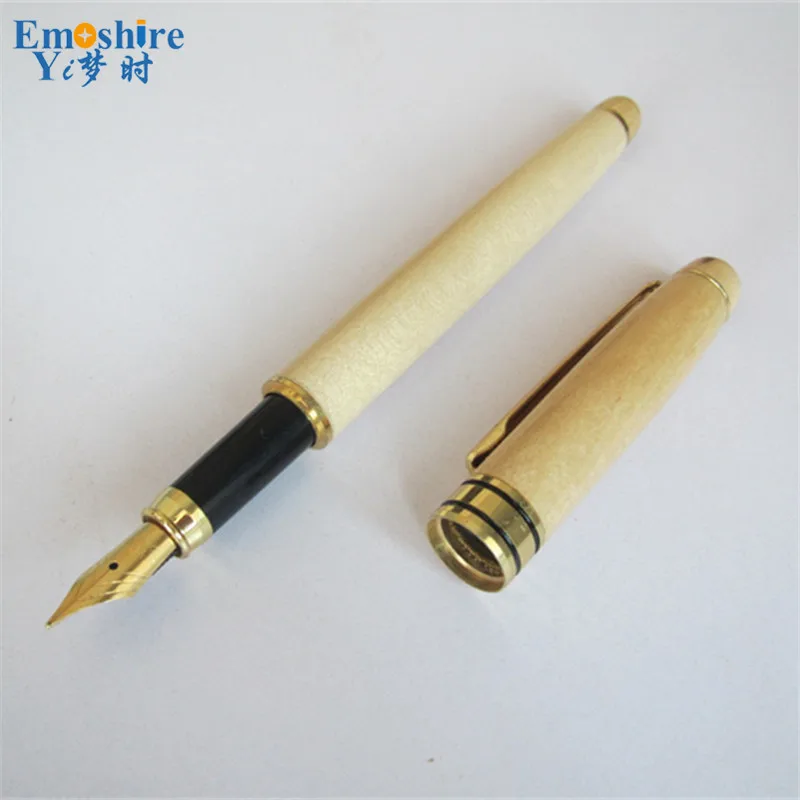 

Creative Wood Fountain Pen Advertising Wooden Fountain Pen for Writing Smooth Custom Stationey for Business Gifts P066