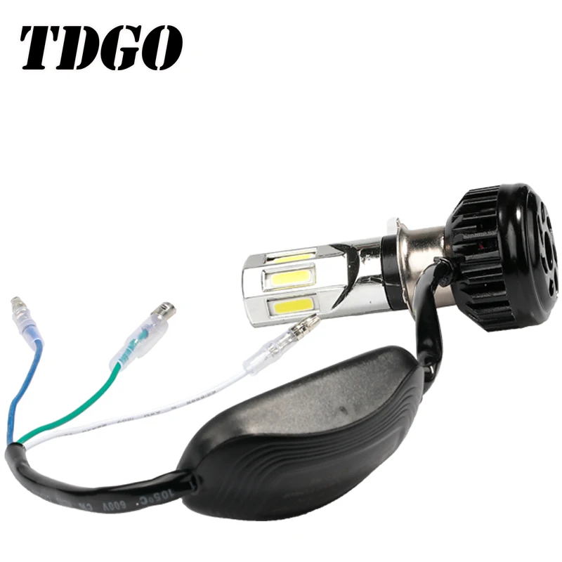 TDGO мотоцикл фар H6 свет Ba20d DC12v фары лампы головы луч света белый главный 24 W 2400LM