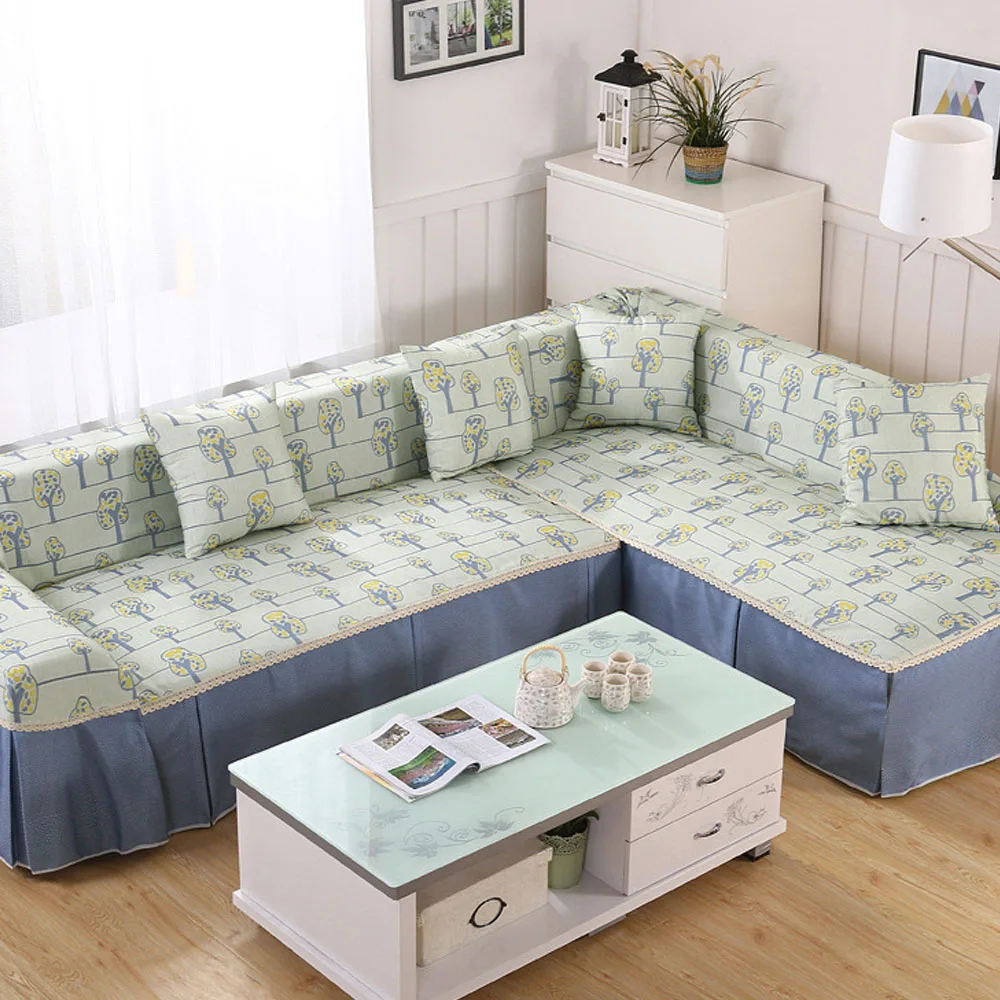 100% полиэстер чехлы для диванов в пасторальном стиле диван на углу украшения