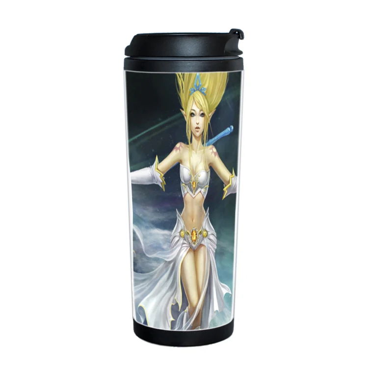 Бесплатная доставка 380 мл кружка для путешествий рекламная акция чашка League of Legends