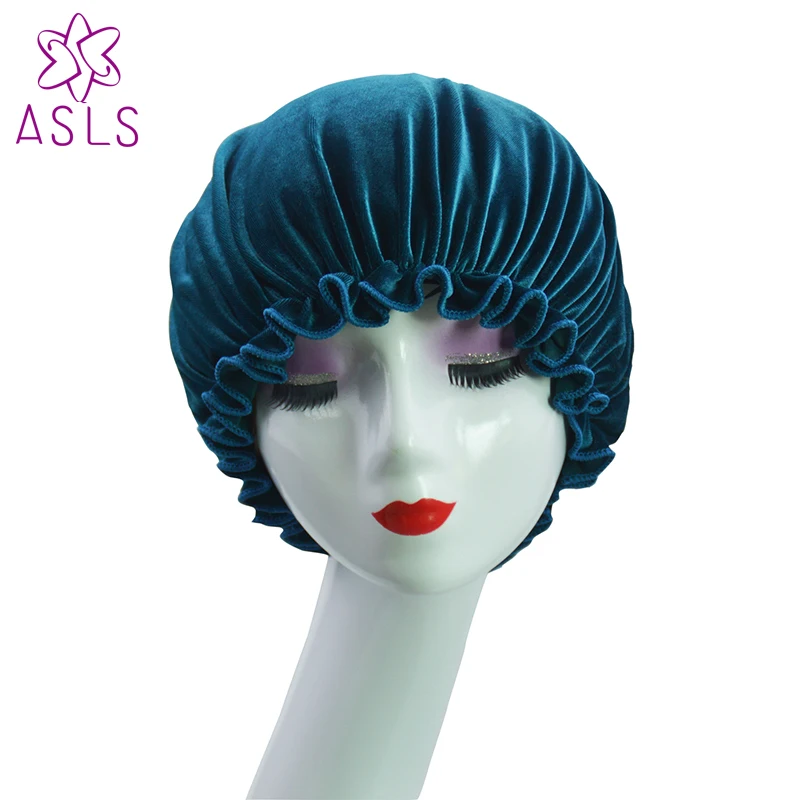Новая женская шапочка для салона красоты шапка ночного сна бархатная аксессуары