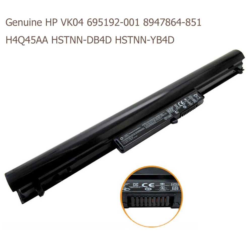 Настоящая аккумуляторная батарея для ноутбука HP TPN Q115 Q113 Q114 VK04 Pavilion M4 14 15 Z T 242 G1 G2