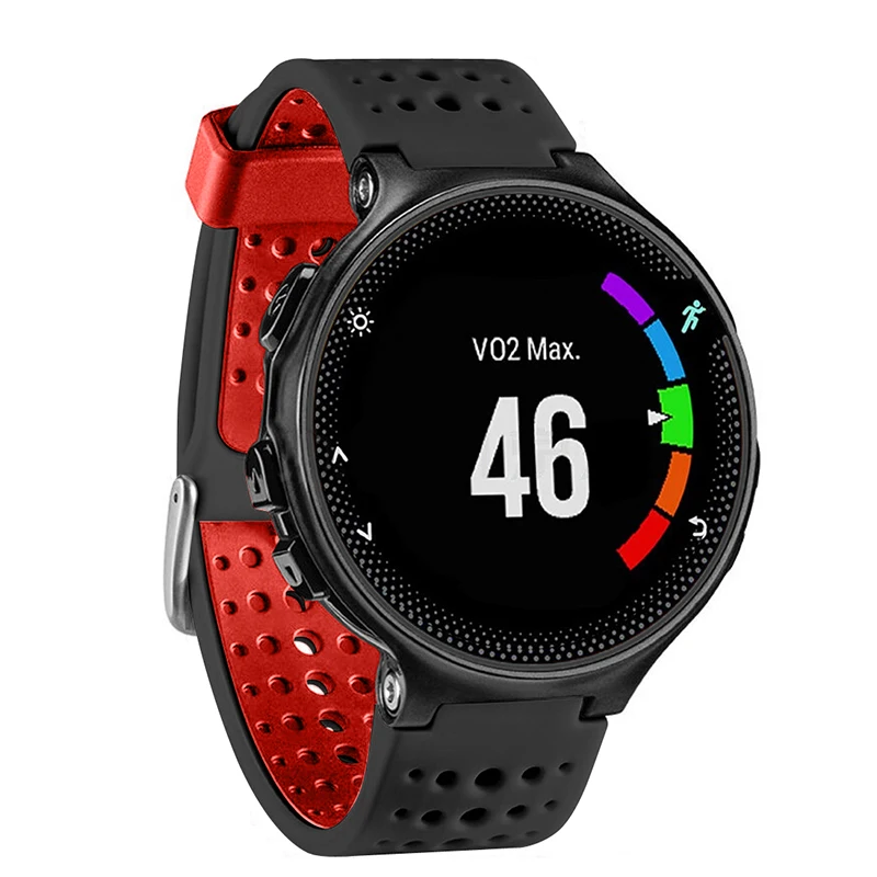 Ремешок для наручных часов 2 в 1 сменный мягкий силиконовый браслет Garmin Forerunner