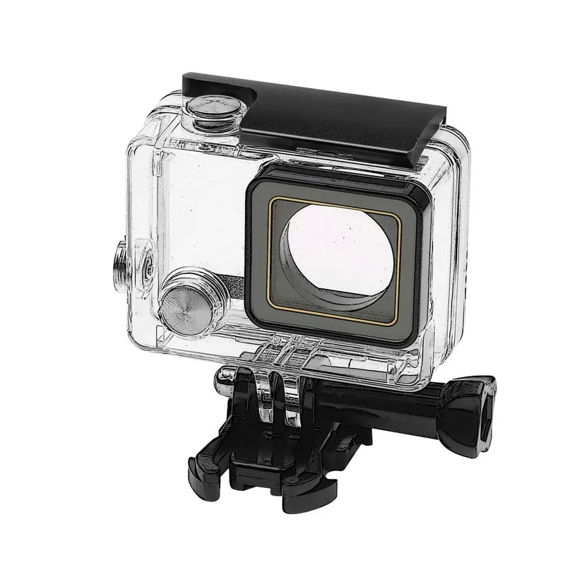 Black CNC алюминиевый сплав задняя дверь замок пряжка зажим для GoPro Hero 4 3+ стандартный чехол для камеры крепление Go Pro Hero 4 аксессуар для камеры - Цвет: Black