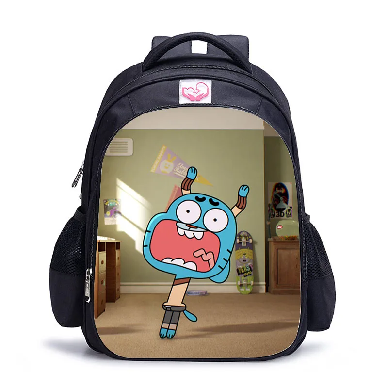 big6 LUOBIWANG удивительный мир Gumball рюкзак для подростков мальчиков и девочек школьная сумка Подростковая сумка Детская Книга сумка Mochila - Цвет: big6