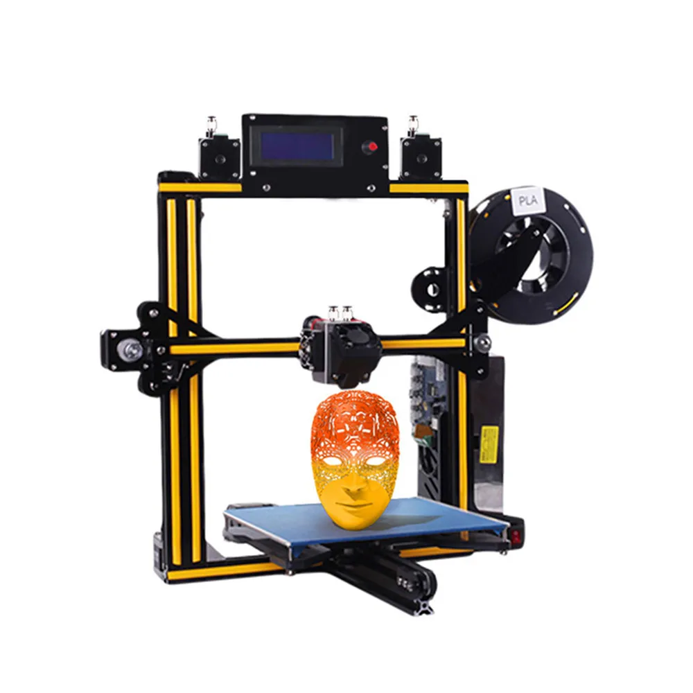 ZONESTAR Z5M2 алюминиевая рама двойной экструдер смешивание цветной 3d принтер DIY