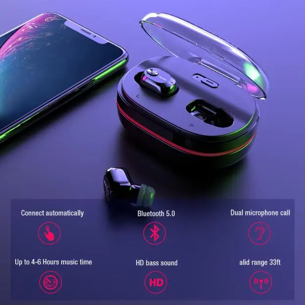 DACOM K6H Pro беспроводные Bluetooth наушники вкладыши TWS с V5.0 невидимый наушник