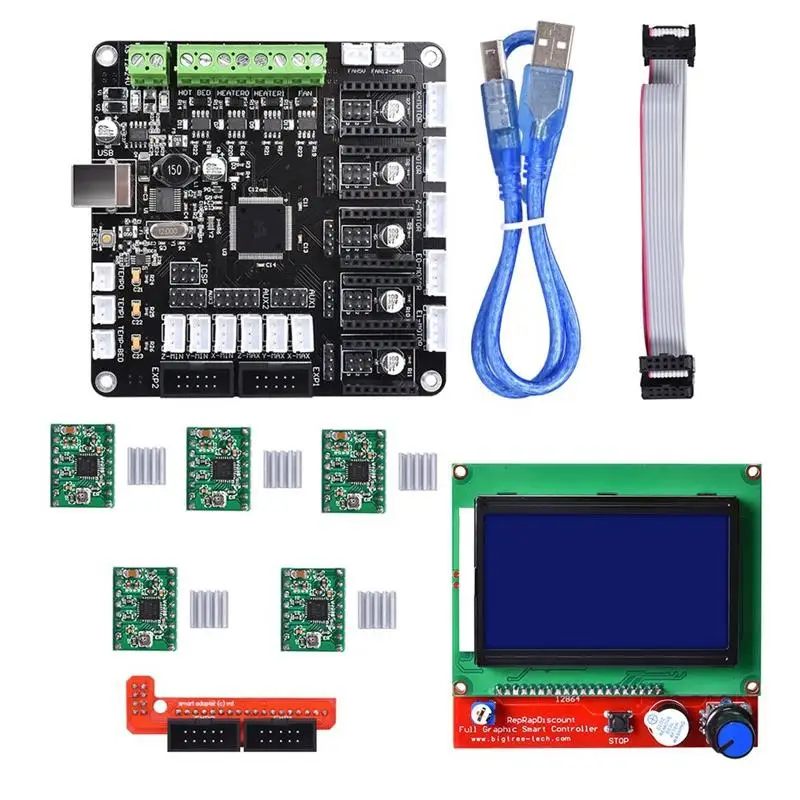 Kfb3.0 3D плата управления + ЖК дисплей 12864 модуль монитор материнская A4988 Stepstick