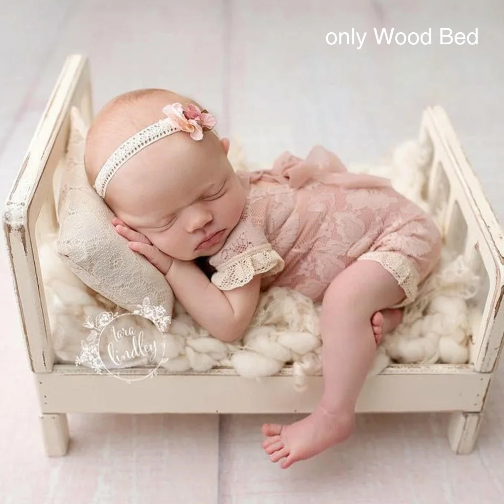 

Crib Posing Detachable Studio Props Background Gift Baby Photography Photo Shoot Infant Wood Bed Sofa Basket Accessories Newborn