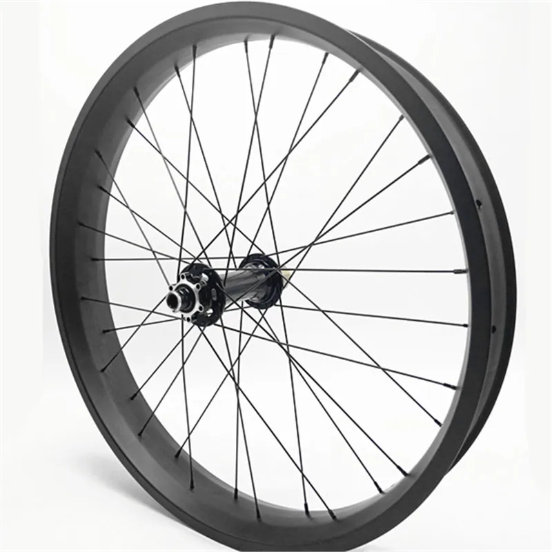 Бесплатная доставка колеса для велосипеда из карбона 80 мм 26er fat bike wheel Set thru axle 150