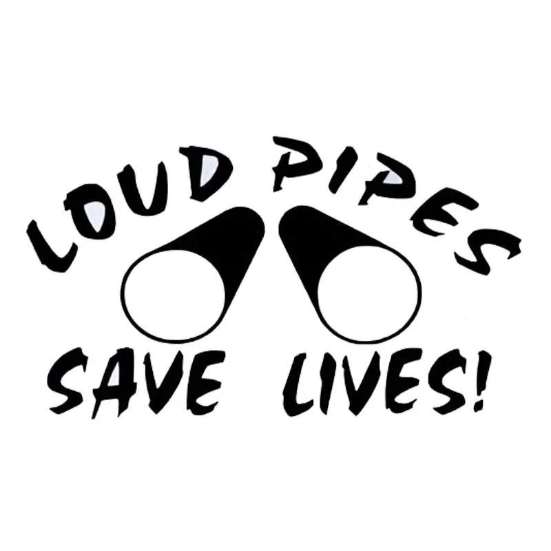 Car Styling Funny LOUD PIPES SAVE LIVES Vinyl Window Stickers 14.5cm*8cm Black/Silver/Laser | Автомобили и мотоциклы
