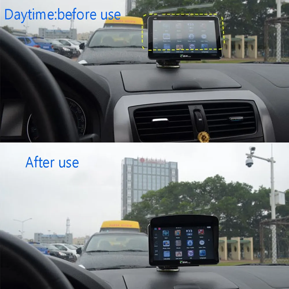 7-дюймовый автомобильный GPS Солнцезащитный козырек с антибликовым покрытием 7