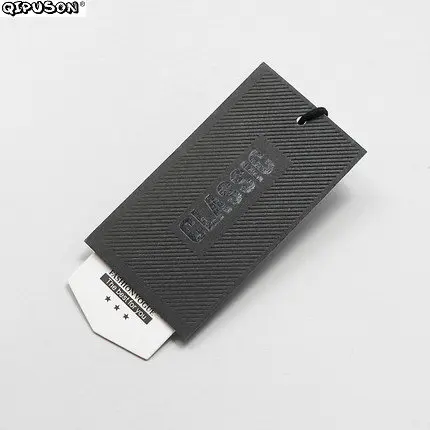 PK012 бирка на заказ брендовая одежда Тисненая Бумага висячая Золотая фольга два