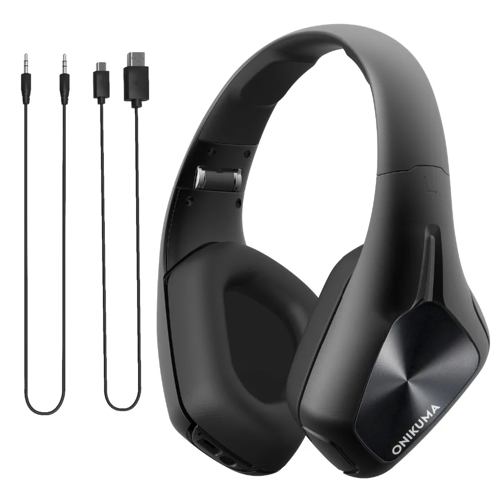 ONIKUMA B1 складные беспроводные Bluetooth наушники шлем игровая гарнитура с микрофоном
