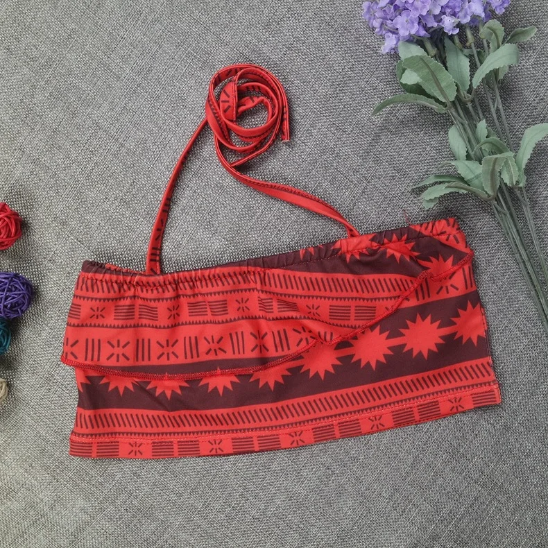 Для маленьких девочек 2 шт бикини детей swim-одежда для девочек купальные костюмы для плавания Одежда для девочек Moana Vaiana пляжная одежда платье