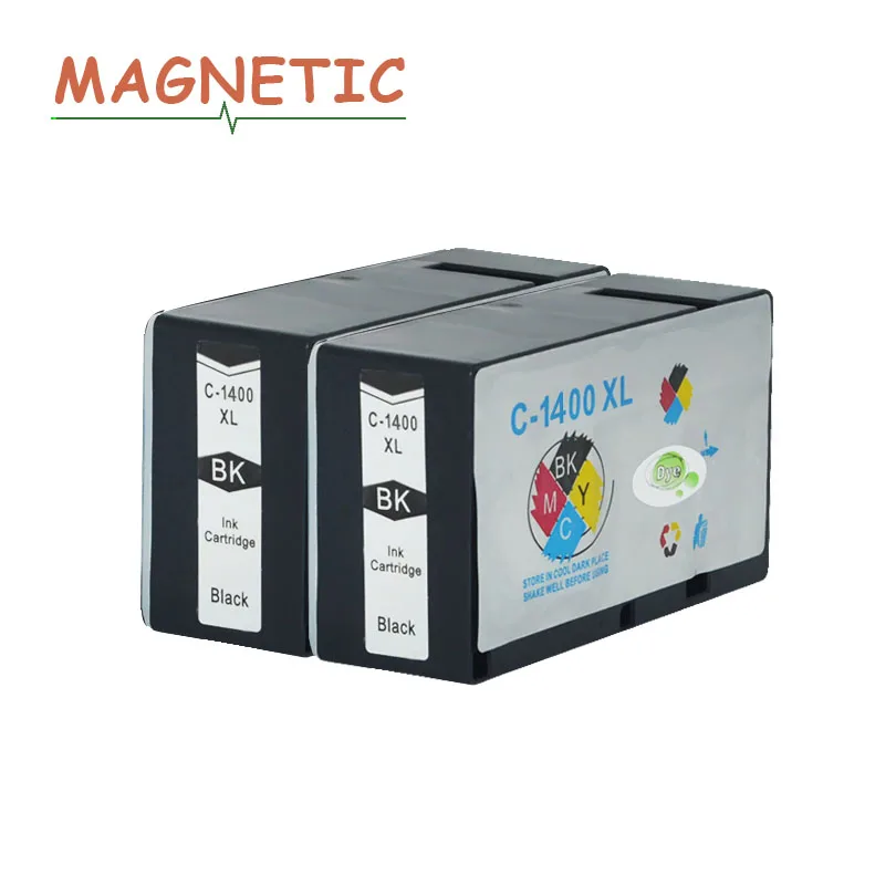 

Printer Magnetic Compatible Ink Cartridges for PGI 1400 MAXIFY MB2340 MB2040 MB2140 MB2740 Printers PGI-1400 pgi1400 XL BK Black