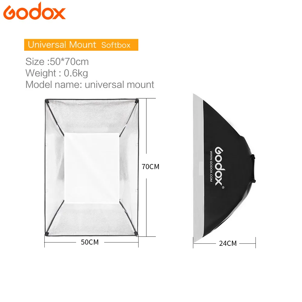 Студийная стробоскопическая вспышка GODOX 2*120Ws 120DI Pro для фотосъемки + оссветильник