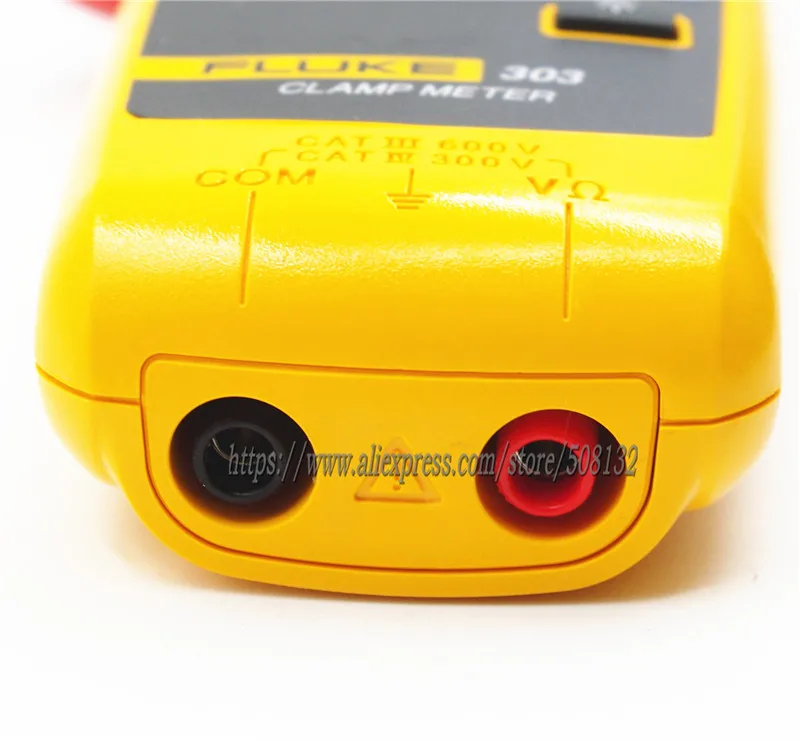 Fluke 303 цифровой клещи мультиметр с KCH16 мягкий чехол AC 600A подсветка дисплея F-303 |