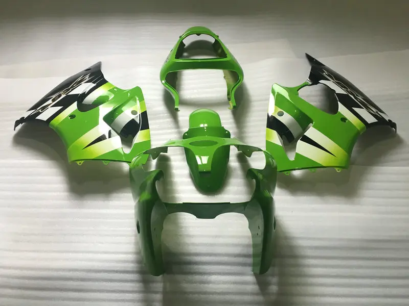Комплект обтекателей под заказ для KAWASAKI Ninja ZX6R 00 01 02 ZX 6R 2000 2001 2002 ABS зеленый черный