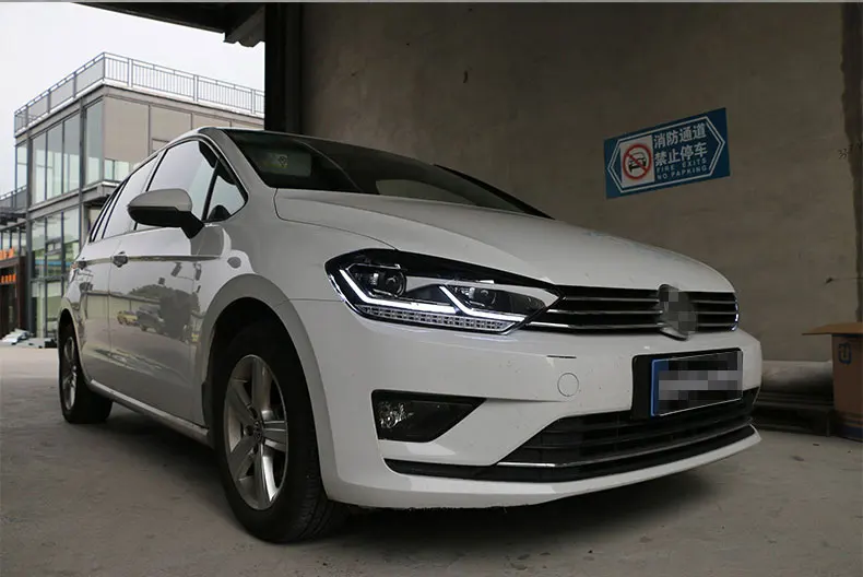 Стайлинга автомобилей фара для спортивный фургон Golf фар Гольф 7 Sportsvan светодиодный фары bi xenon объектив проектора авто аксессуары