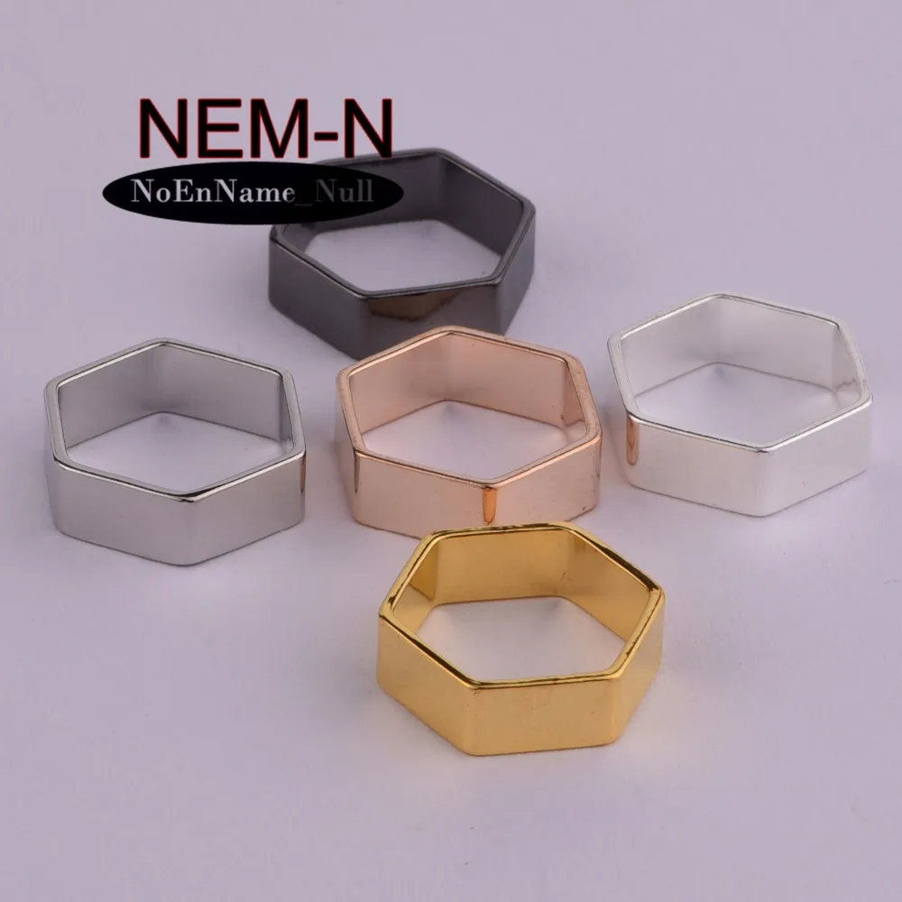 10pcs/lot NEM-N 18*6mm copper Honeycomb crystal benzene Screw cap Nut Hexagram star shape DIY Jewelry Making Accessories | Украшения и