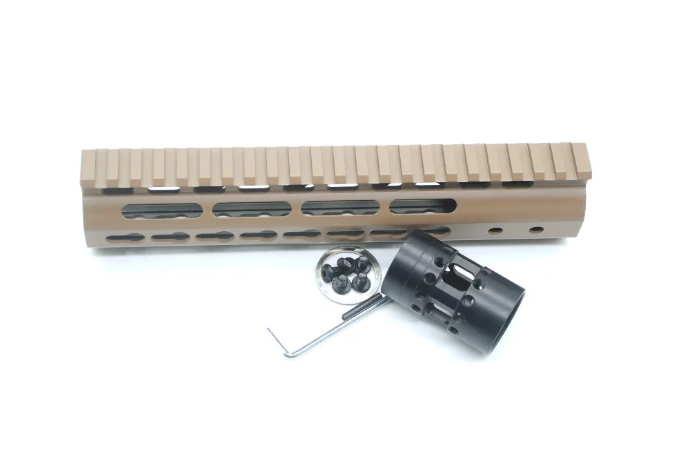 AR15 Tan 9 дюймовая алюминиевая беспоплавковая система крепления на планку