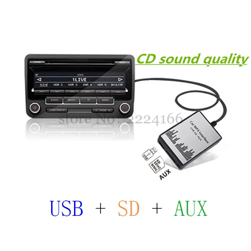 USB SD AUX Автомобильный mp3 музыкальный плеер адаптер для смены компакт дисков Mazda 2 3 5