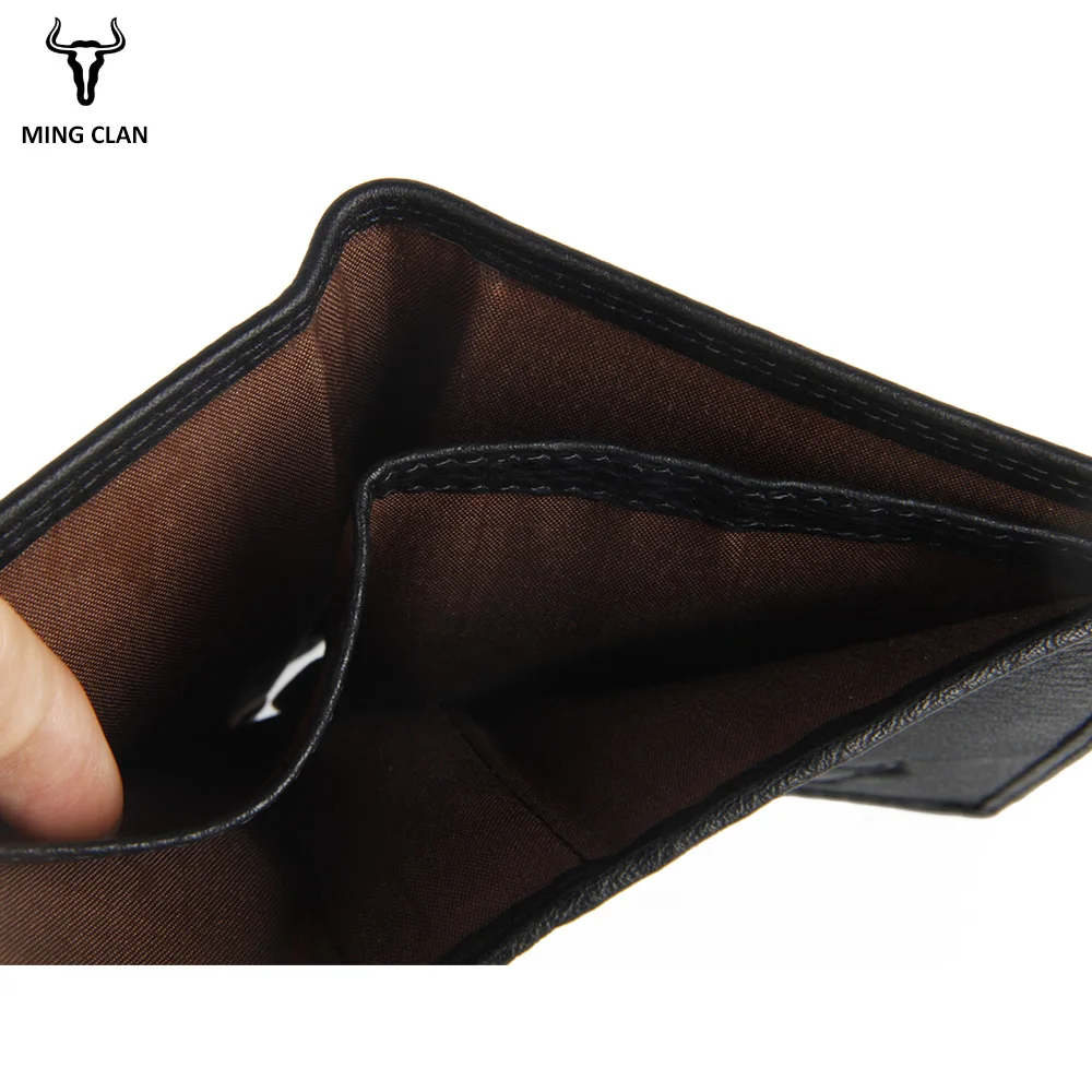 Italian Leather Wallet Male Gift ID Card Holder Cowhide Bifold Wallets Men 100 Dollar Bill Short Purses Full Leather Wallet Top