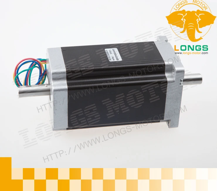 Шаговый двигатель Nema 34 с двойным валом 1 шт. 1600 унций ЧПУ longs мотор|nema 34|dual shaft stepper