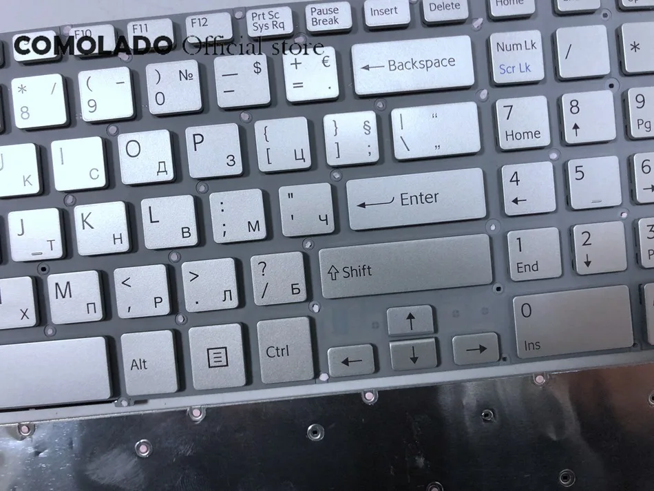 BG Болгарская Клавиатура для ноутбука Sony Vaio SVF15 FIT15 SVF151 SVF152 SVF153 SVF1541 SVF15E серебристый