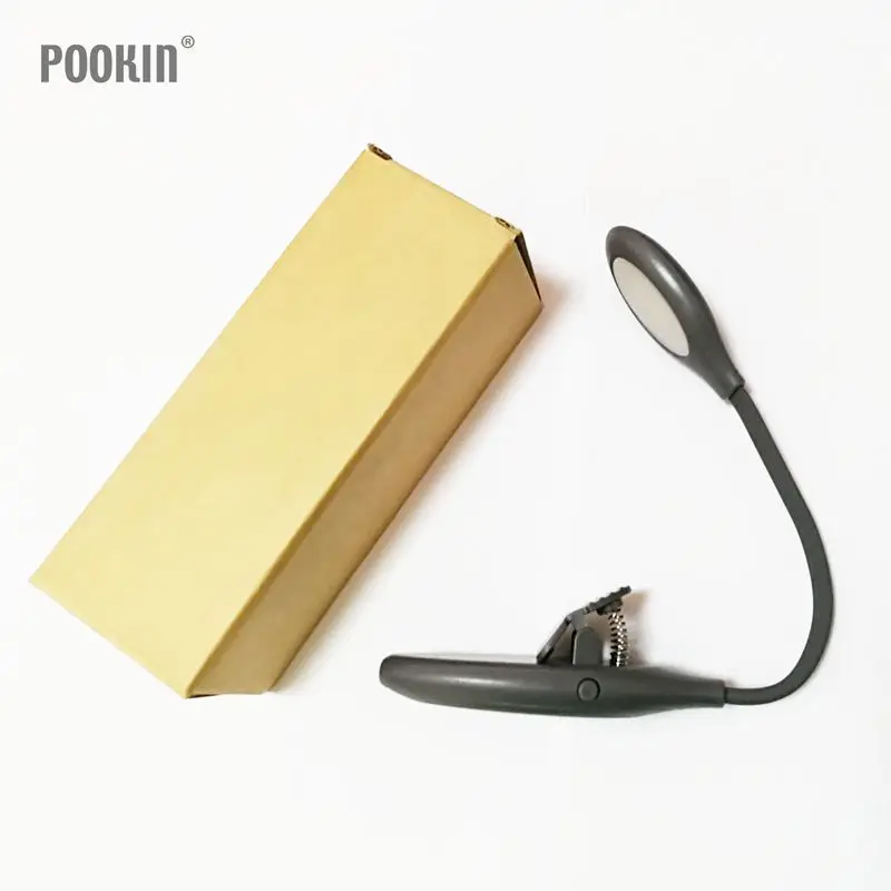 Светодиодная USB перезаряжаемая лампа для книг 3 цвета регулируемая температура