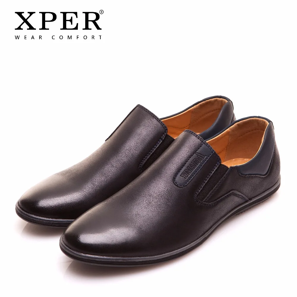 2017 XPER Мужчины Обувь Новая Коллекция Бездельников Удобные Квартиры # YM86831BU/BN |