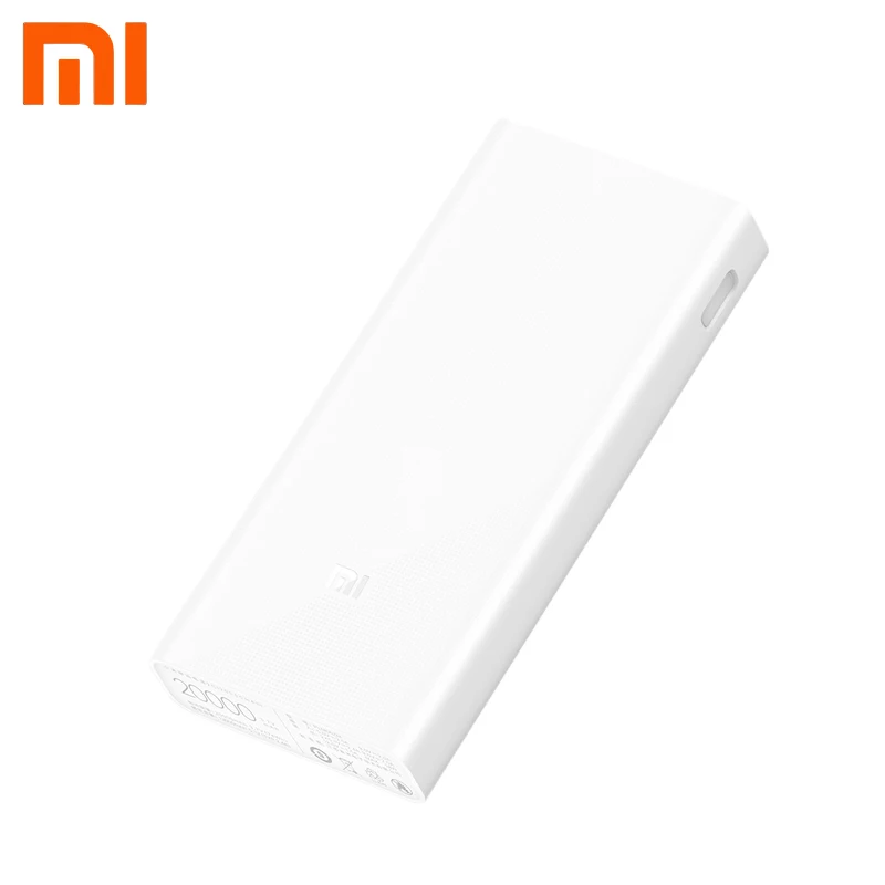 Xiaomi Mi Power Bank 20000 мАч быстрое зарядное Устройство внешний аккумулятор портативное