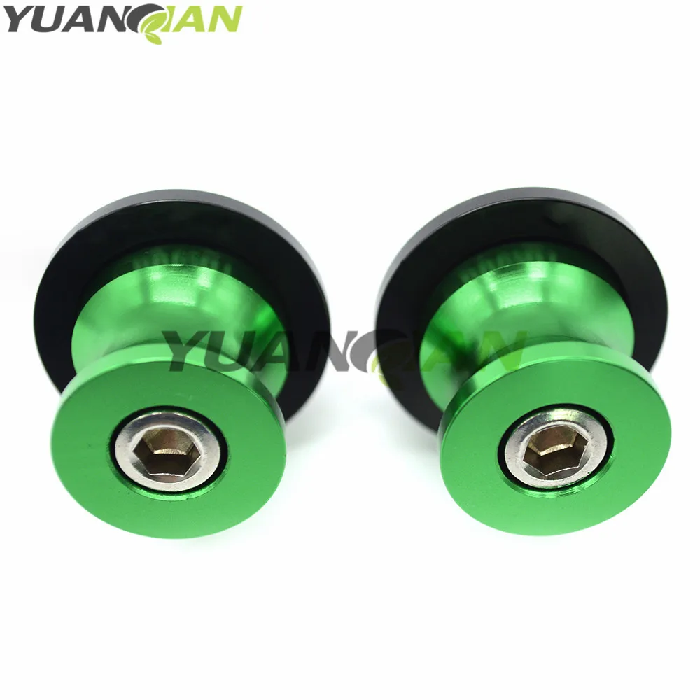 10 мм Мотоцикл CNC Swingarm Slider катушки стенд винты для Kawasaki Z750 Z250 Ninja 300 EX650 650R ZX-10R zx1000 |