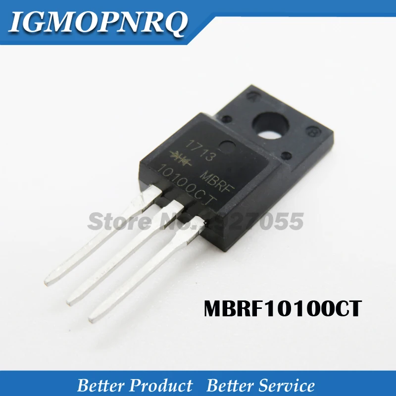 

10PCS MBRF10100CT TO-220F 10100 MBRF10100 TO220 Schottky diode 10A 100V