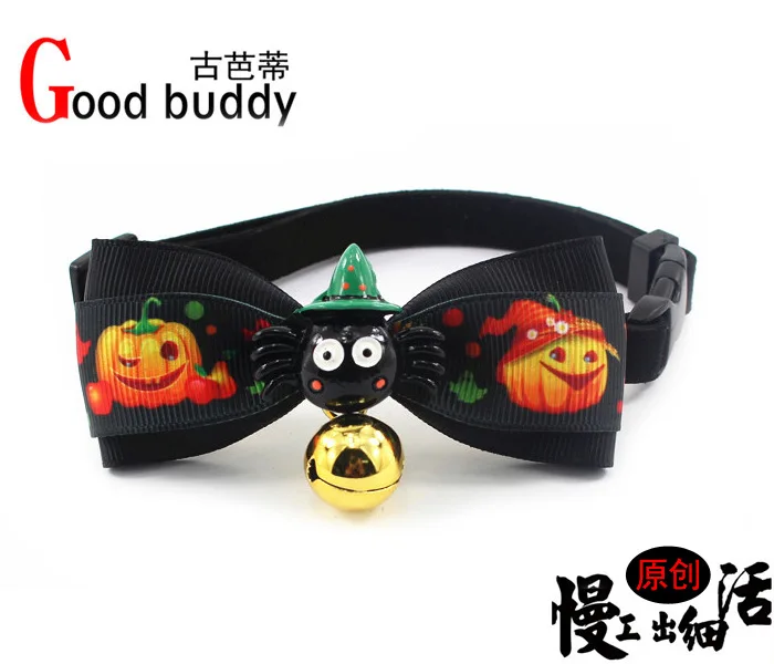 

The ancient ba's new/good buddy pet dog tie bell the cat uncle tie collar bow