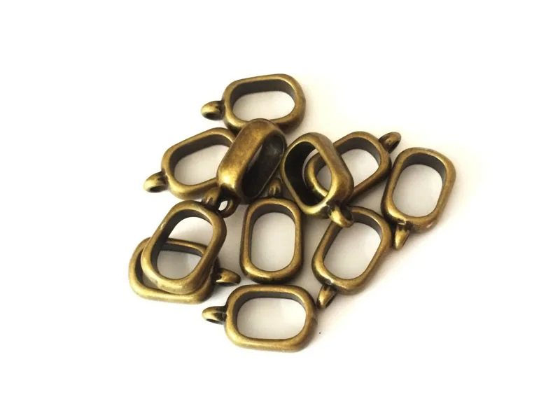 Держатель для браслета из лакричной кожи LF61/AB|charm holders|pendant holderantique bronze |