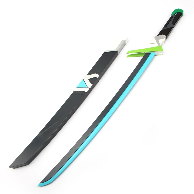 Аниме OW Косплей Гэндзи оружие реквизит деревянный меч для Хэллоуина карнавала