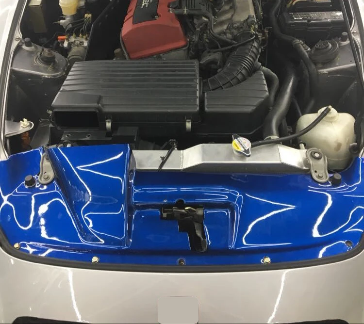 Для S2000 2001-2005 карбоновая охлаждающая Шлаковая панель для Honda глянцевые волоконные