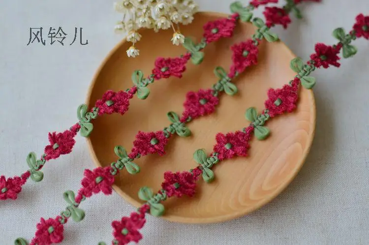 Красная плетеная веревка кружевные аксессуары сценическое кружево - купить по
