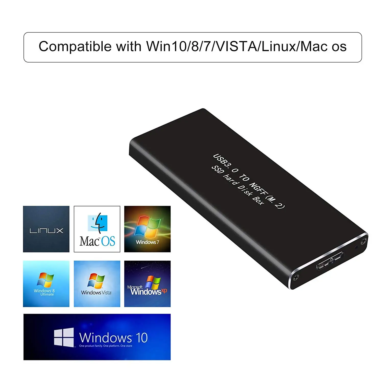 HOT M.2 Sata Ssd на Usb 3 0 внешний адаптер конвертер с Uasp поддержка Ngff 2280 2260 2242 2230