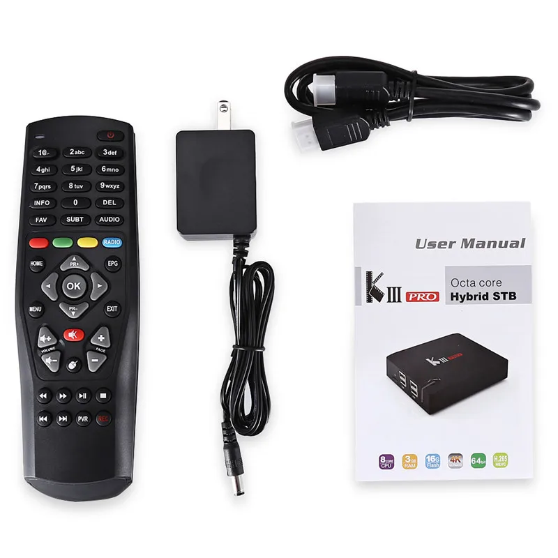 KIII PRO ТВ Box Amlogic S912 Octa Core Android OS 6 0 Media Player 64Bit Системы ARM Mali T820MP3 1000 м LAN|ТВ-приставки и