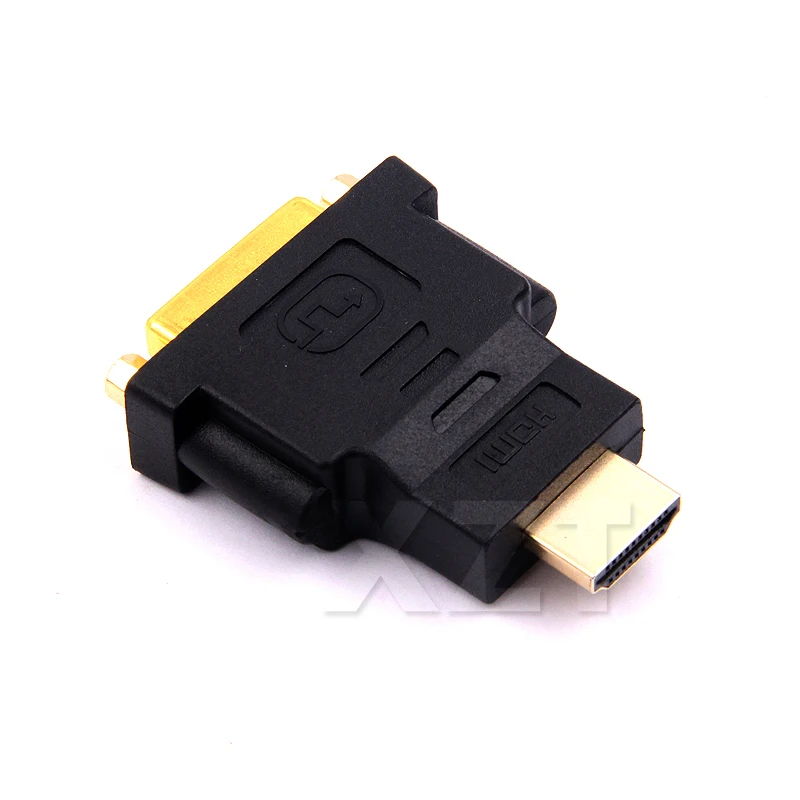 Новейший позолоченный конвертер 1080P DVI 24 + 5 штекер-HDMI гнездо HDMI-DVI адаптер конвейер